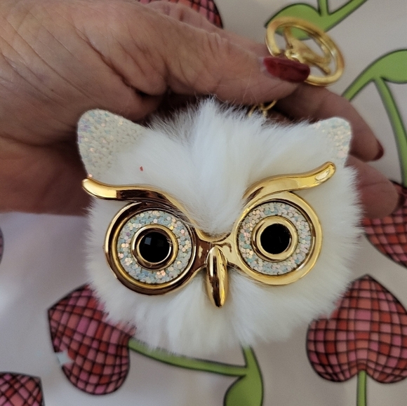 New Owl Keychains 1 White 1 Lavender - Picture 7 of 8